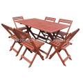 Meranti Outdoor / Garden Furniture Set - Table + 6 chair